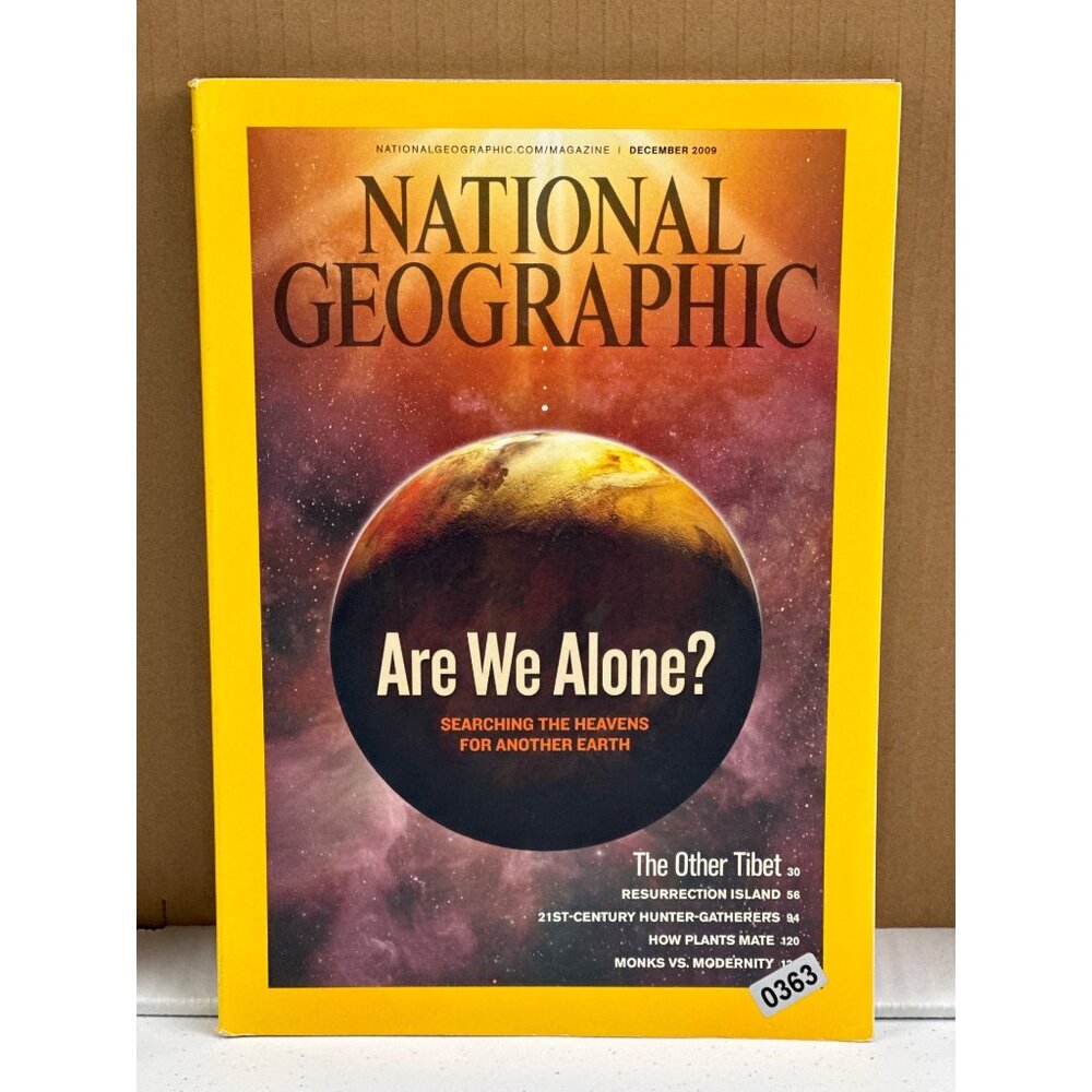 National Geographic Magazine December 2009 Edition "Are We Alone?"